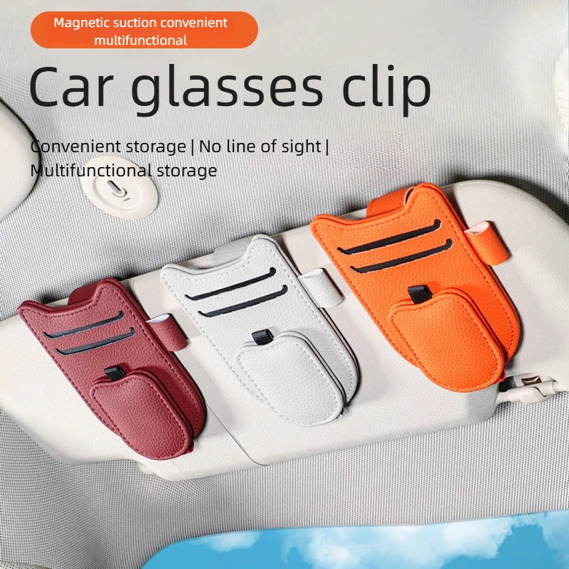 DriveEase VisorGrip™️ Magnetic Sunglasses Holder