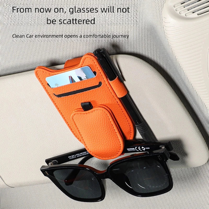 DriveEase VisorGrip™️ Magnetic Sunglasses Holder